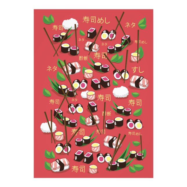 Foto Sushi Vermelho (Frente)