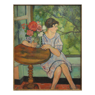 Foto Suzanne Valadon Jovem em Frente a uma Janela