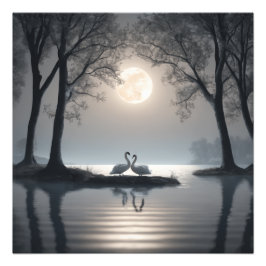 Foto Swans in Love Poster