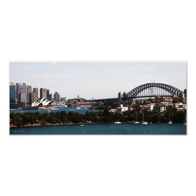 Foto Sydney Austrália" Opera House & Harbor Bridge (Frente)