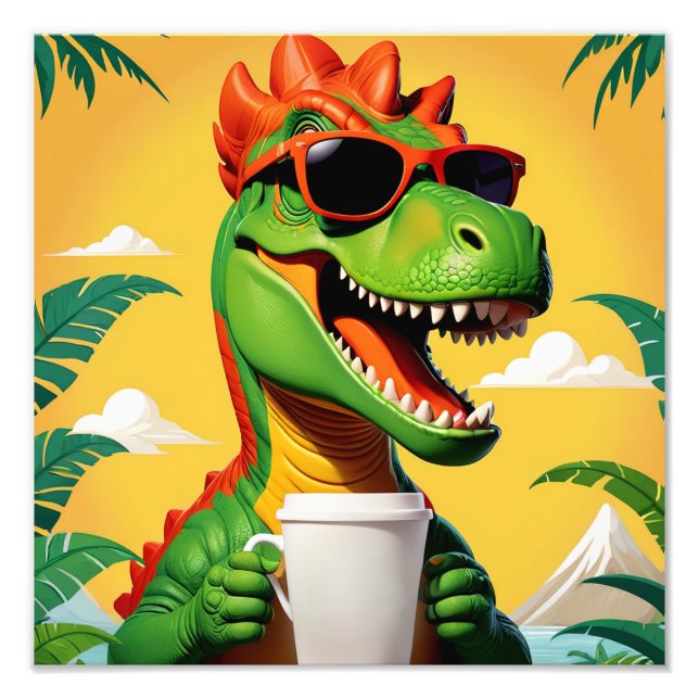 Foto T-Rex Dinossaur Engraçado (Frente)