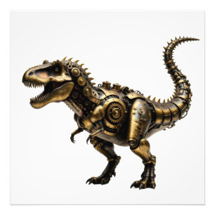 Foto T-Rex Mech Steampunk – Fera Dino de Latão