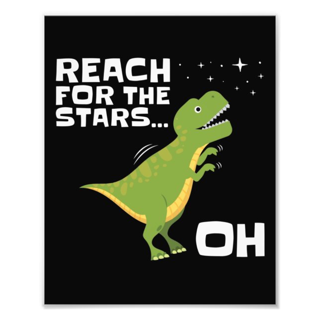 Foto T-Rex Reach for the Stars Engraçado Short Arms (Frente)