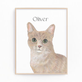 Foto Tabby Cat Personalizado Laranja