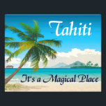 Foto Tahiti é Impressão de Lua Mágica 8x10<br><div class="desc">Tahiti - quer você estivesse lá ou as memórias fossem implantadas,  ainda é um lugar mágico! Pergunte ao Agente Coulson. Ou talvez não,  neste momento.</div>