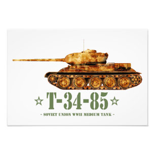 Foto Tanque Médio Soviético T-34-85 Segunda Guerra Mund