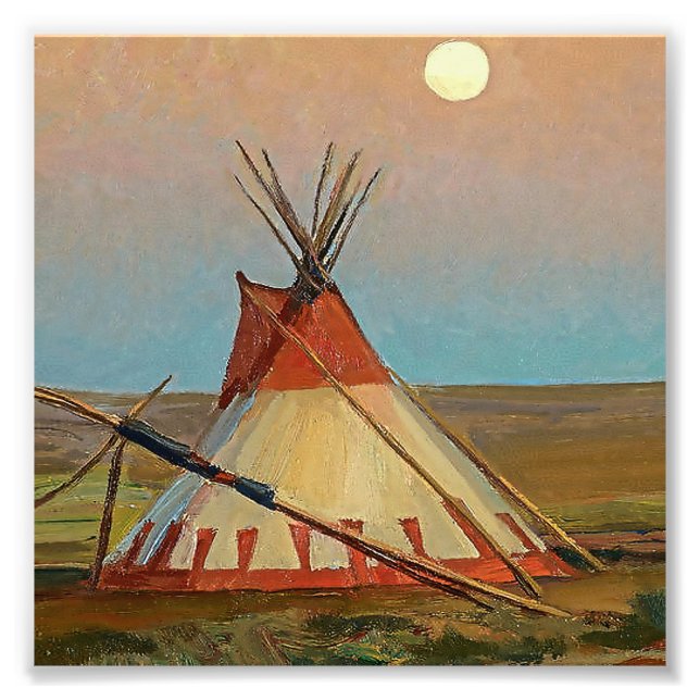 Foto “Tarde na Reserva Blackfeet” por Maynard (Frente)