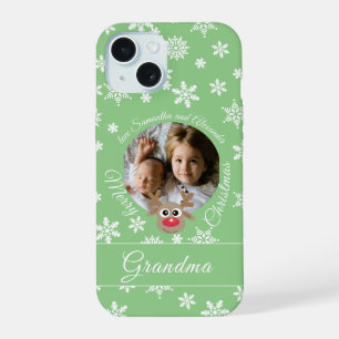 Foto: Teal Christmas White Script Reindeer