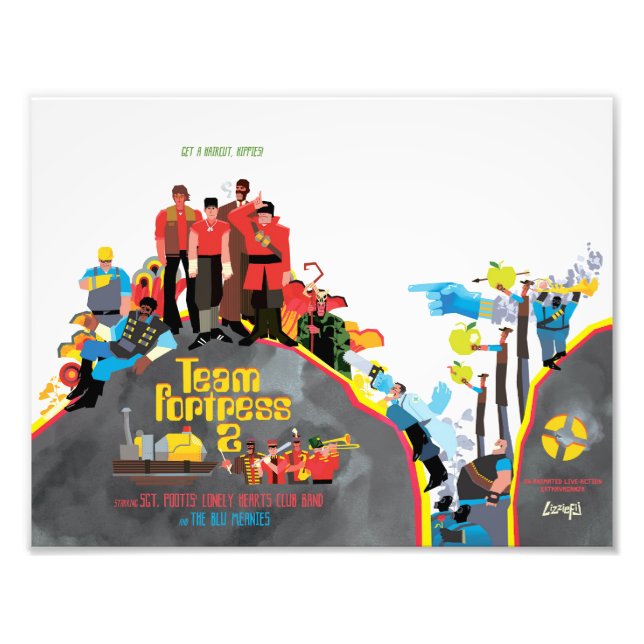 Foto Team Fortress Sargeant Pootis art impressão (Frente)