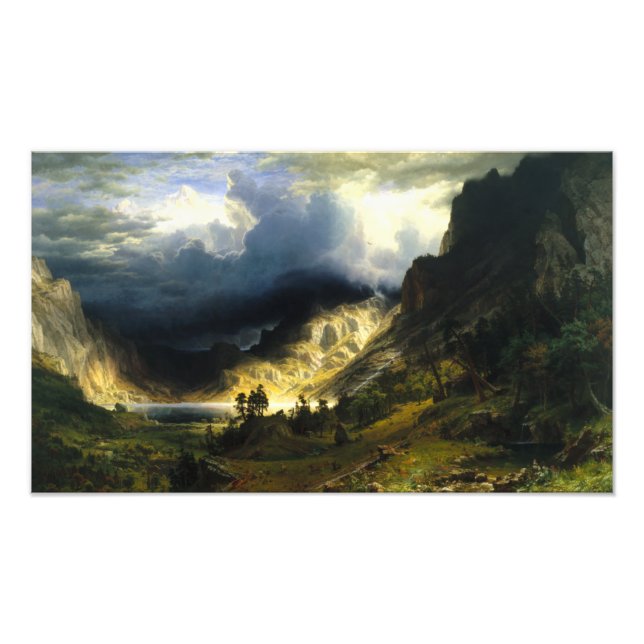 Foto Tempestade de Bierstadt nas Montanhas Rochosas (Frente)