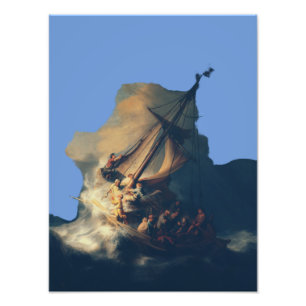 Foto Tempestade no Mar da Galileia por Rembrandt Arte