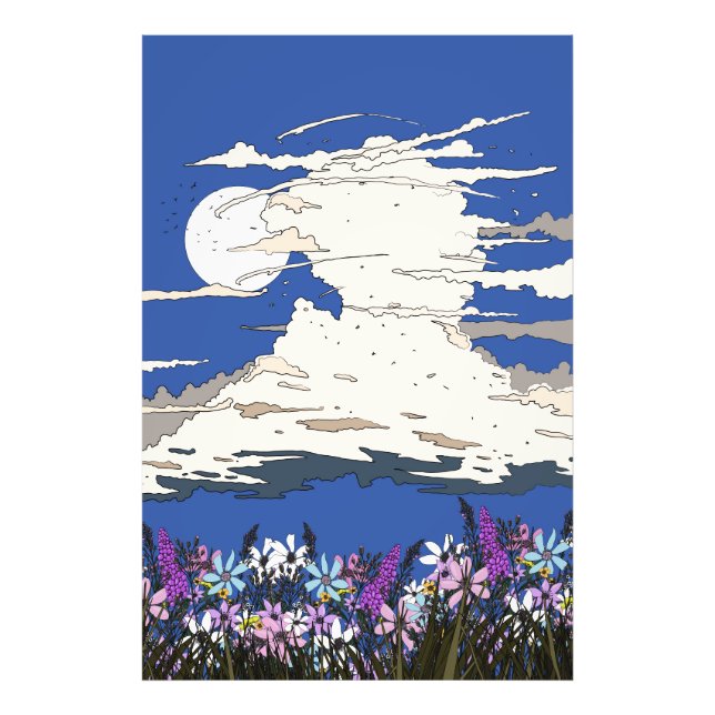 Foto Tempestade tropical e flores (Frente)