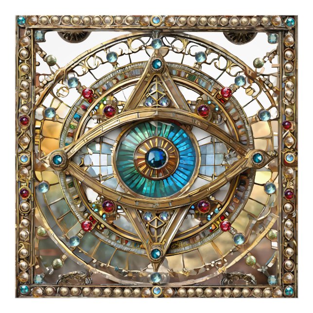 Foto Terceiro Olho Vidro da Janela Ornamentado (Frente)