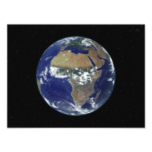 Foto Terra cheio mostrando África e Europa