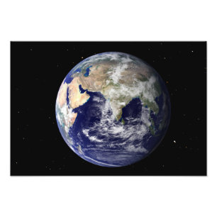 Foto Terra completa que mostra Europa e Ásia