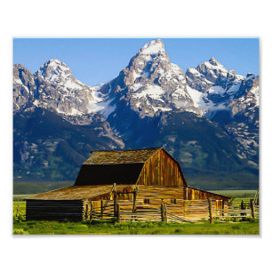 Foto Tetons do Grande Barn de Linha Mórmon