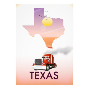 Foto Texas Map Big Rig