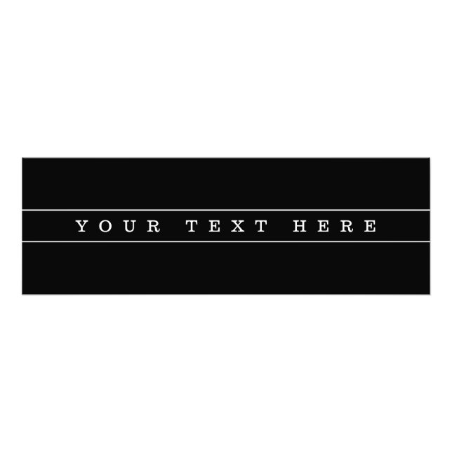 Foto Texto Simples na moda e faixas finas (Frente)