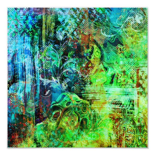 Foto Texturas Intricadas Verdes (Frente)