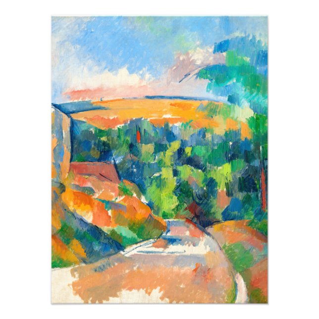 Foto The Bend in the Road by Paul Cezanne (Frente)