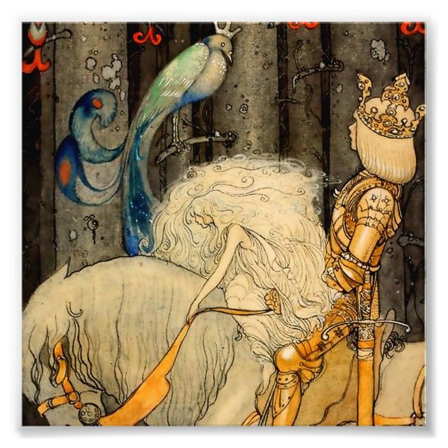 Foto "The Bluebird" de John Bauer (Frente)
