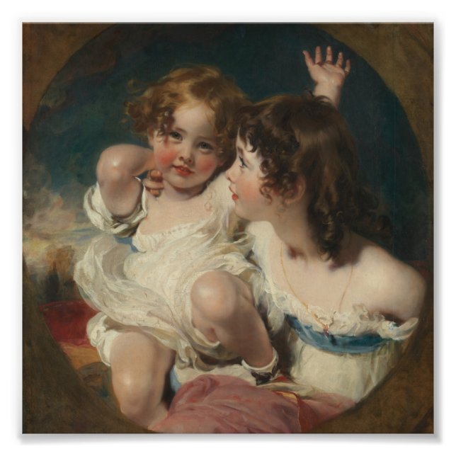 Foto The Calmady Children (Emily, 1818–?1906, and Laura (Frente)