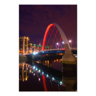 Foto The Clyde Arc, Glasgow, Scotland Photo impressão