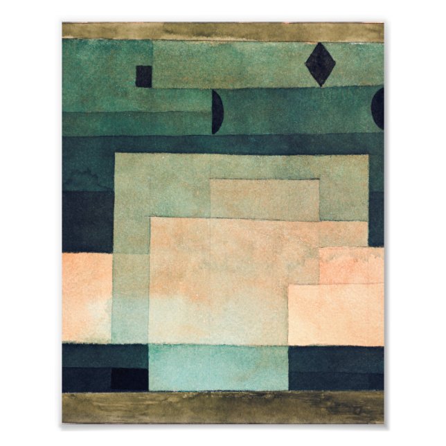 Foto The Firmament Above the Temple (1922) by Paul klee (Frente)