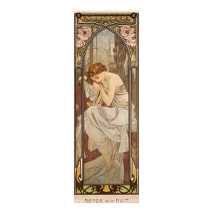 Foto The Times of the Day, Night's Rest, 1899, de Mucha
