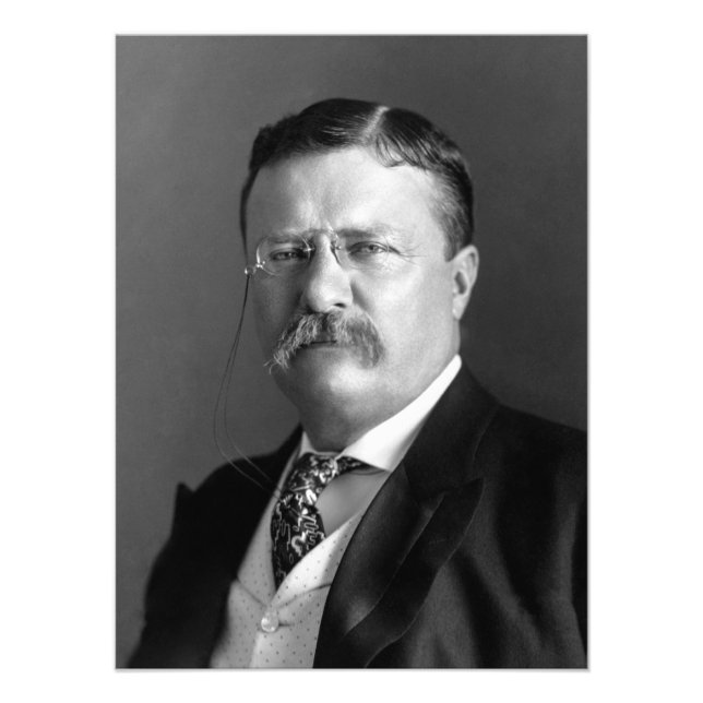 Foto Theodore Roosevelt Teddy Presidente Republicano (Frente)