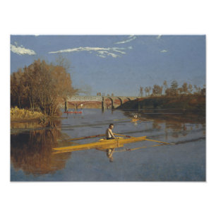 Foto Thomas Eakins - os Sculls do solteiro do campeão