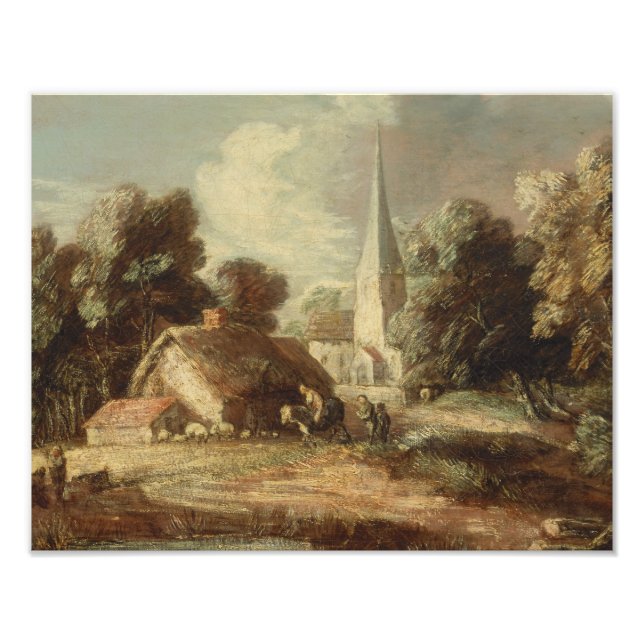 Foto Thomas Gainsborough - Paisagem com Algodão (Frente)