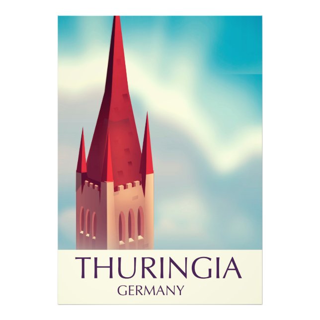 Foto Thuringia Germany poster de viagens (Frente)