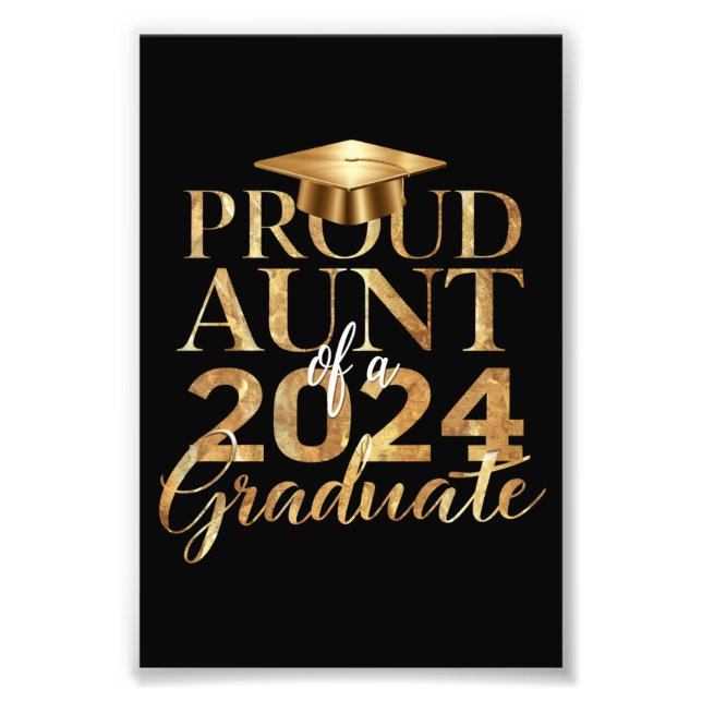 Foto Tia Orgulhosa de uma Classe de Graduação do Mais v (Frente)