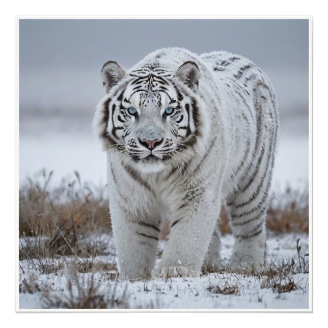 Foto Tigre de Neve Branca (Frente)