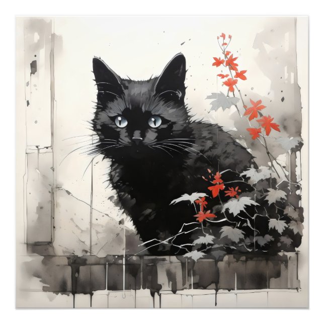 Foto Tinta de Gato Preto (Frente)