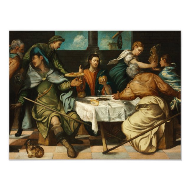 Foto Tintoretto - A Ceia de Emmaus (Frente)