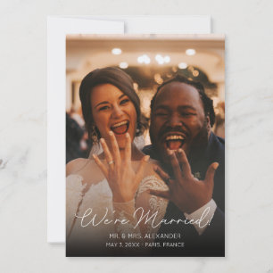 Foto Tipografia Anúncio de Casamento Elegante V