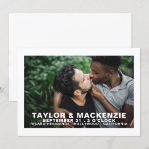 Foto Tipografia Simples Gay Salve A Data Casamento