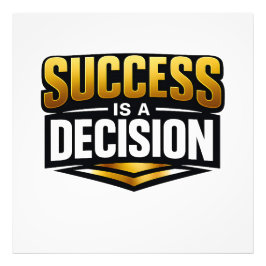 Foto Tipografia Success Gold em Preto