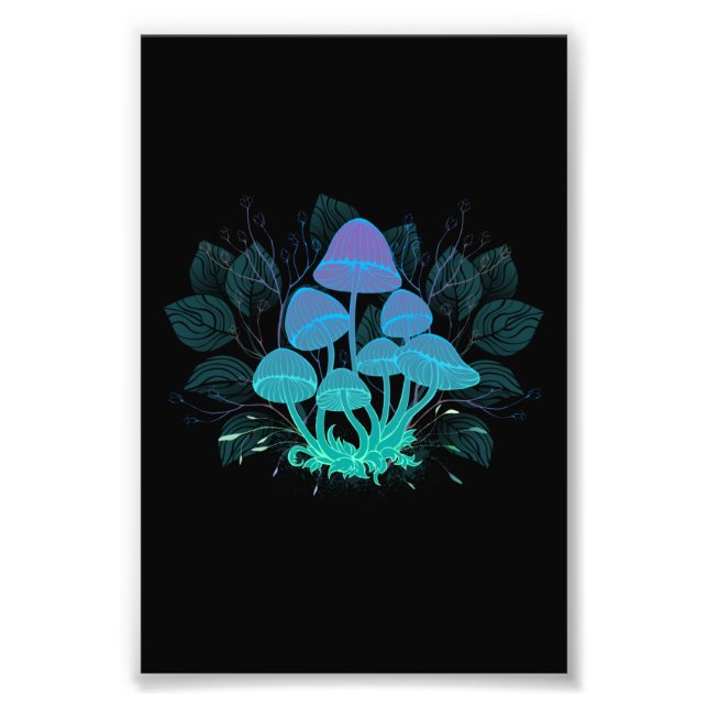 Foto Toadstools em arbustos (Frente)