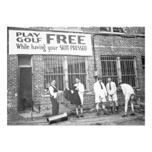Foto Tocar Golf Free Vintage Humor Poster