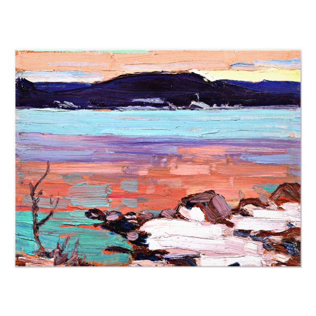 Foto Tom Thomson - Paisagem com neve (Frente)