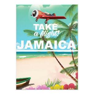 Foto Tome um voo! Poster de férias do Jamaica Retro