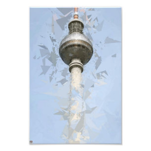 Foto Torre de TV de Berlim Arte de Viagem Abstrata Alem