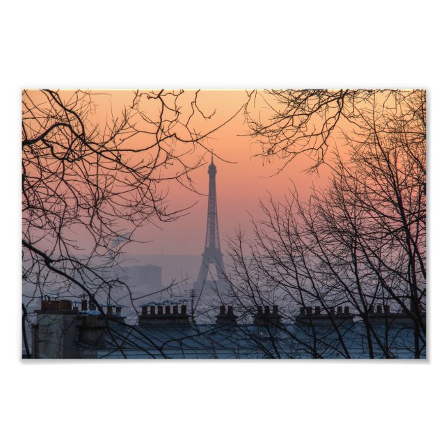 Foto Torre Eiffel Paris Sunset - (Frente)