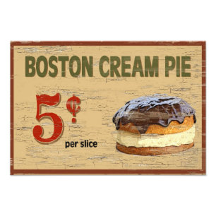 Foto Torta de creme de Boston