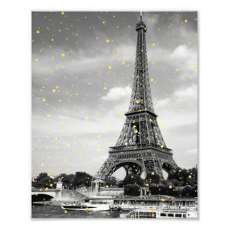 Foto Tour Eiffel, França - Black/ Faux Dourada Sprinkle