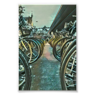 Foto Trabalho de arte de ciclismo de vinheta
