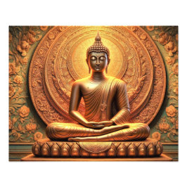 Foto Trabalho de arte de Gautam Buddha espiritual